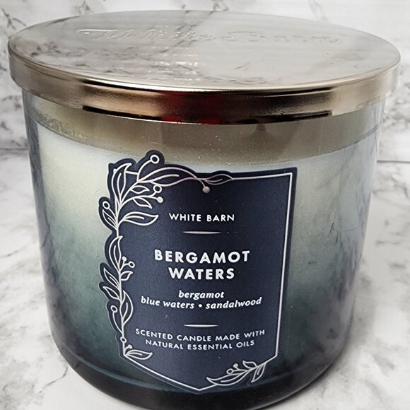 White Barn Bergamot Waters 3-Wick Scented Candle - Picture 1 of 3